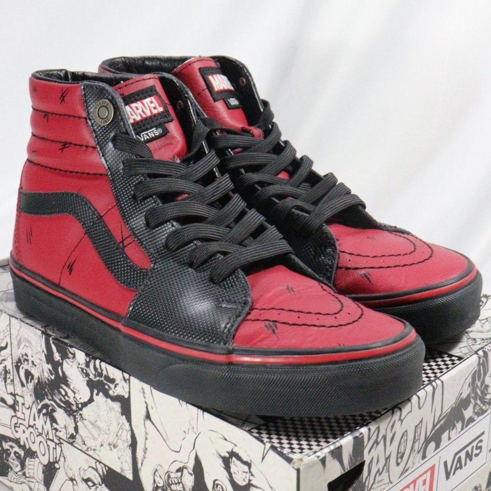 VANS Marvel x SK8-Hi 'Deadpool' Sneakers NIB - Picture 7 of 15
